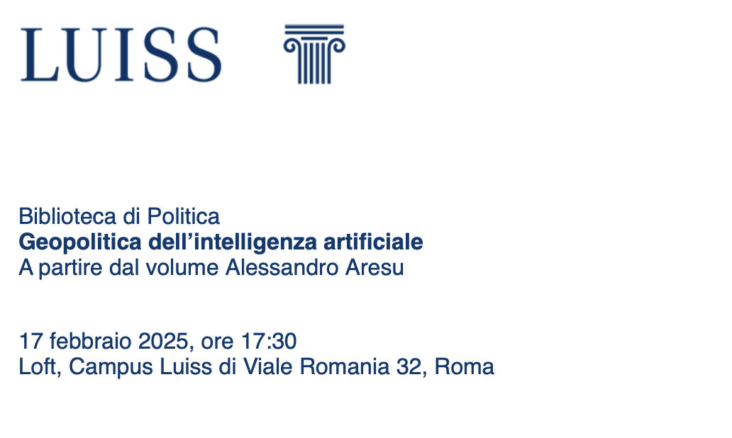 Biblioteca di Politica - Geopolitica dell’intelligenza artificiale